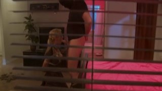 Masked inruder ties and fucks student
